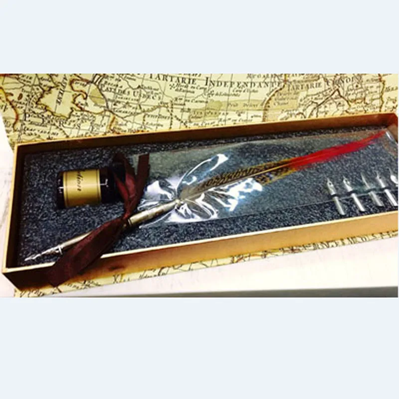 “ Dragão e Phoenix 18kgp Belas Nib Fountain Pen