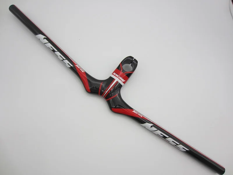 

NESS Full Carbon Fiber MTB Bicycle Flat Handlebar Mountain Bike Integrated Handlebar Stem bike parts