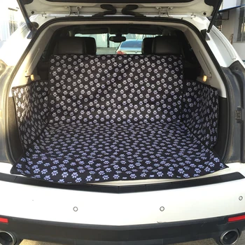 

Oxford Fabric Paw pattern Pet Car Seat Covers Waterproof dog car Trunk Mat for SUV Travel Accessories car Mat for Pets Dogs