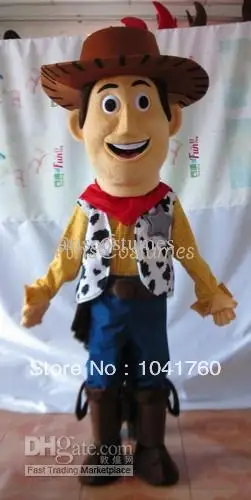 

Hot sale New Arrive toy story Woody Cowboy Mascot Costume adult Fancy Dress Charactor school mascot costume