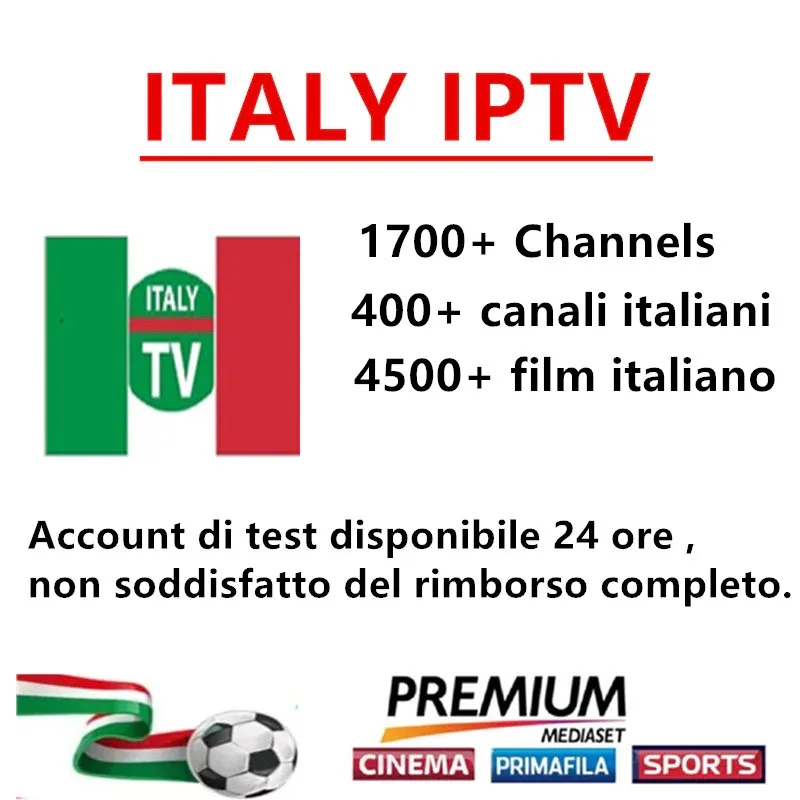 

Italia IPTV M3u Subscription Iptv Italy Mediaset Premium For Android Box Enigma2 Smart TV PC Linux