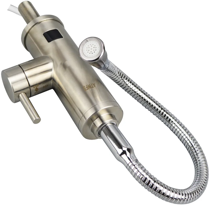 Newest Stainless Steel 220v 3000w Water Heater Faucet Kitchen Electric Heating Water Tap Instant Hot Faucet Heaters