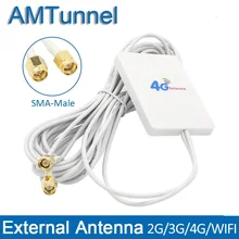 4g LTE Антенна 3g 4G маршрутизатор Антенна панель Антенна с SMA TS9 CRC9 разъем 3 м кабель для huawei 3g 4G LTE маршрутизатор USB модем