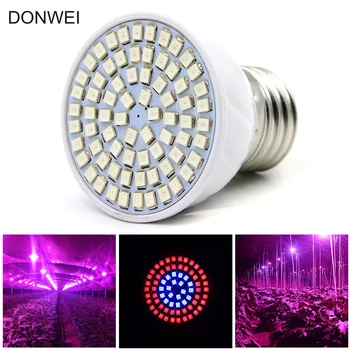 

5W E27 3528 Plant Grow Light Bulb 70LED 5:2 Red and Blue Hydroponic Bulbs for Aquarium Greenhouse Plant Growing