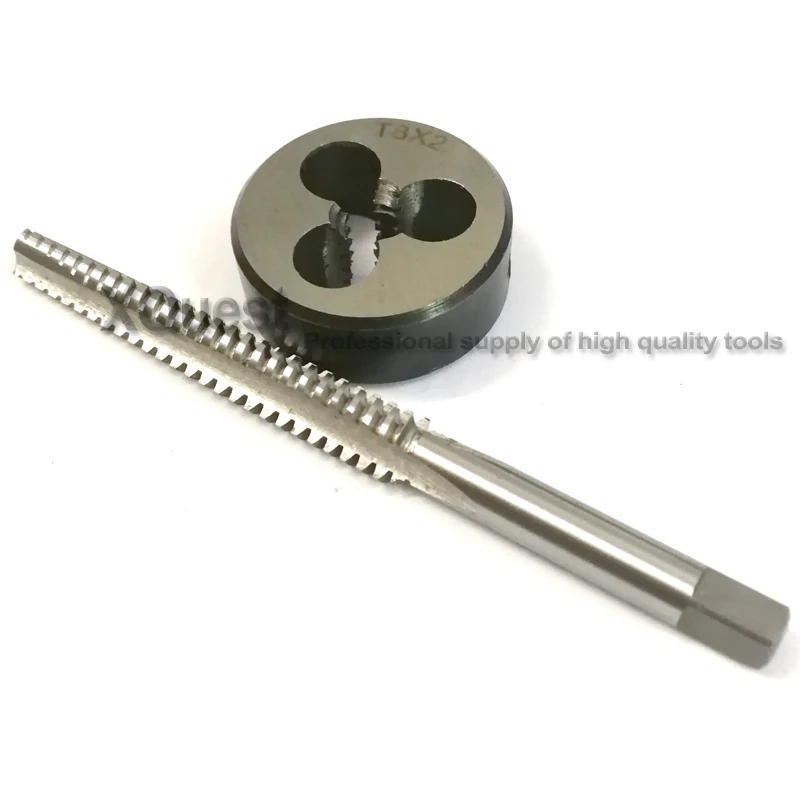 2PCS Metric Trapezoidal thread tap and Die set Right Hand Tr8 T8 T8X1.5 TR8X2 TR8X3 Left hand TR