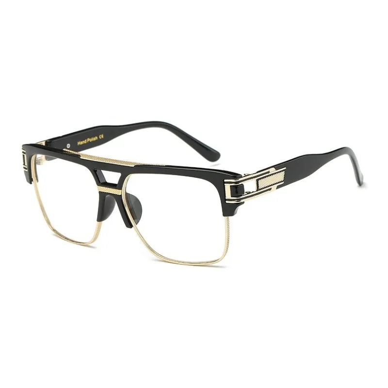 Классические роскошные мужские солнцезащитные очки Гламурные модные брендовые солнцезащитные очки для женщин зеркальные Ретро Винтажные квадратные дизайнерские темные очки - Цвет линз: C08