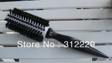 Retail 10 Row Nature Bristle hair brush ceramic hair brush professional hair brush Size 25 dia