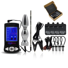 Penis Ring Massage Pad Anal Butt Plug Electro Sex Medical Themed Toys Electric Shock Kit Electro Shock Sex Toys For Men Couples