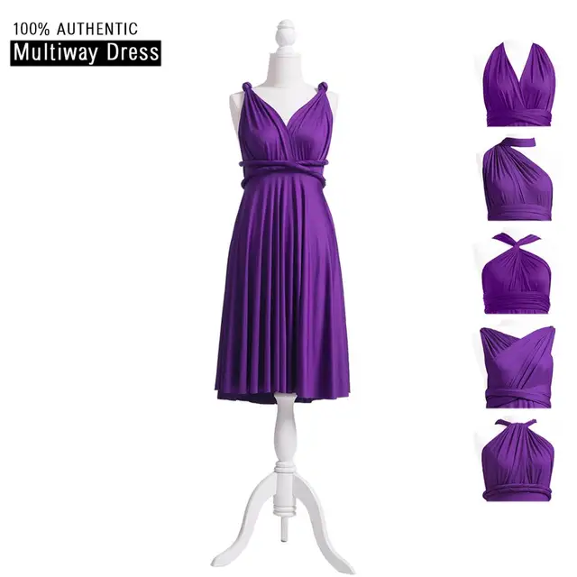 multiway dress purple