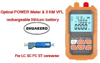 

free shipping AB24L all in one FTTH Fiber Optical Power Meter 5km Visual fault locator rechargeable lithium battery