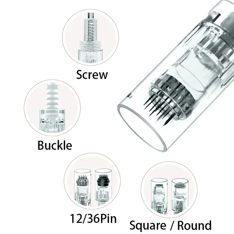 12 36 pin 3D микро нано иглы bb крем винт и пряжка иглы для тату-машинок микроиглы в картридже для dr ручка bb крем машина