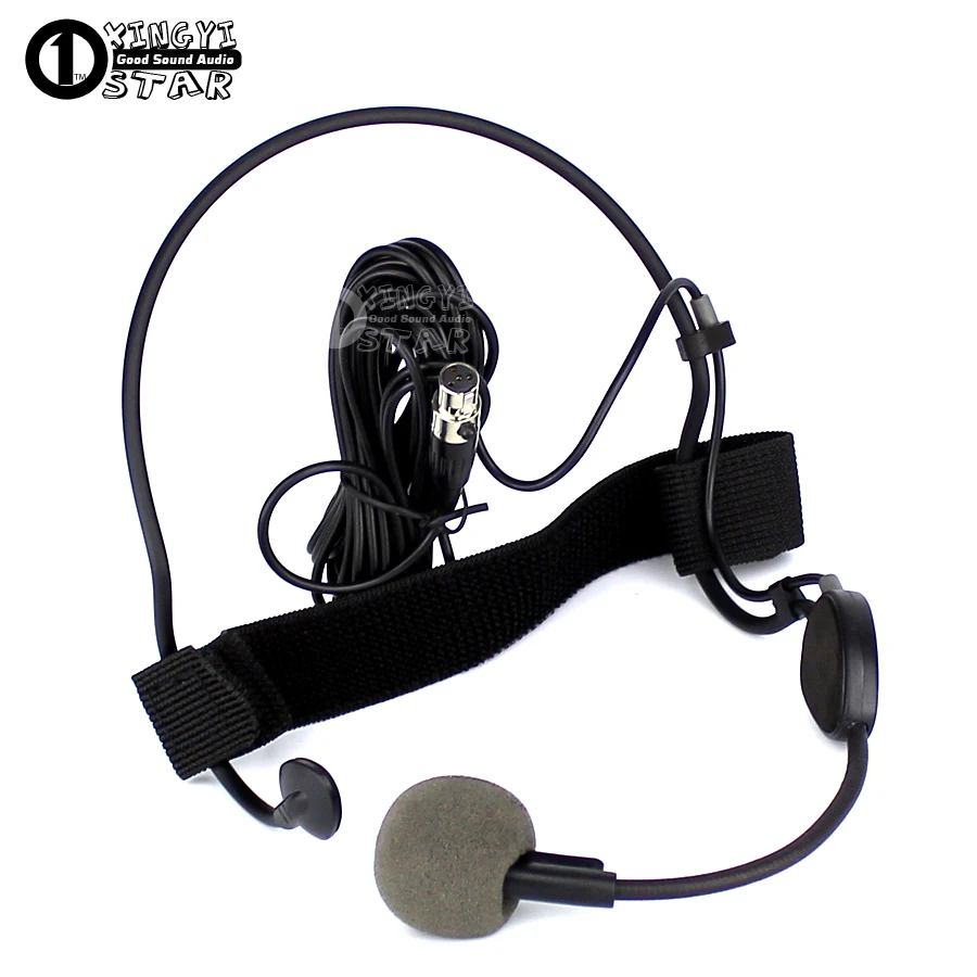 

Mini XLR 4 Pin TA4F Headworn Headset Microphone Professional Vocal Dynamic Mic For SHURE WH20TQG Wireless Transmitter UR4D UR4S