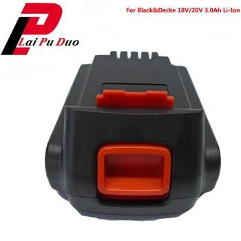 

For Black&Decker 3.0Ah 18V/20V Li-Ion Replacement Power Tool Battery : BL1518, LB018-OPE, A1118L LB20 LBX20 LBXR20 HP188 HP186,