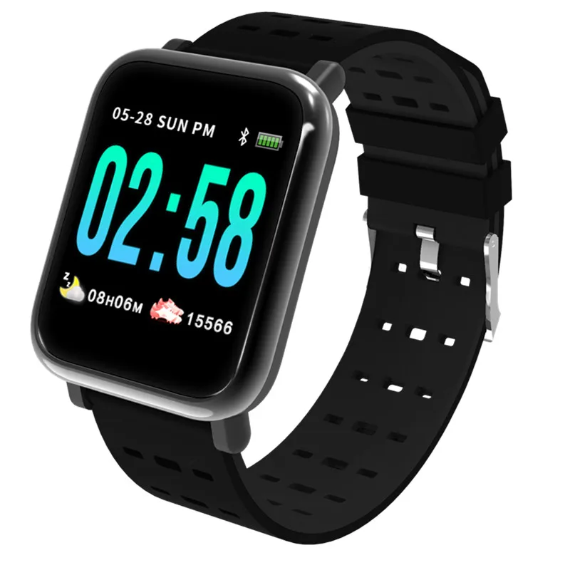 Longet A6 Smart Watch Newest chip blood pressure measure Sport Waterproof Watch Fitness Tracker Smartwatch for Android IOS