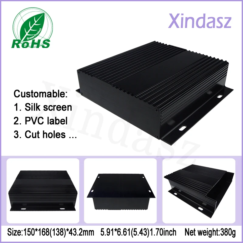 

Aluminum project enclosure, wall mount aluminium electronic enclosure aluminium enclosure box