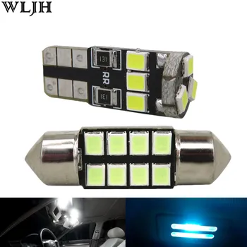 

WLJH 8x Car Led T10 W5W Bulb 2835 SMD Dome Map Step Courtesy Trunk Interior Light Package for Lexus IS250 IS350 IS-F 2006-2013