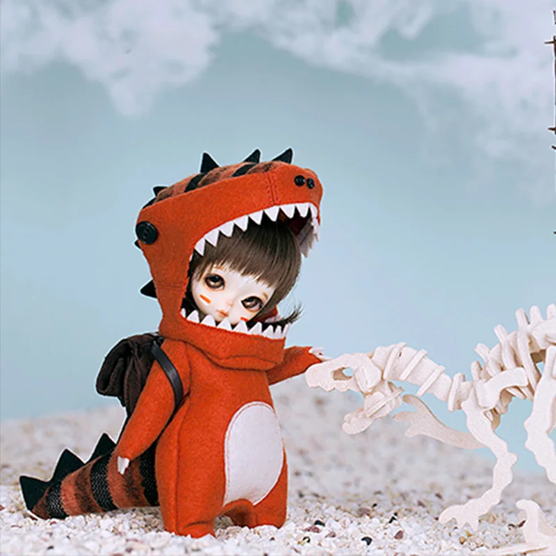 OUENEIFS жемчужная Эмбер динозавр с куклой BJD SD кукла 1/8 модель тела для маленьких