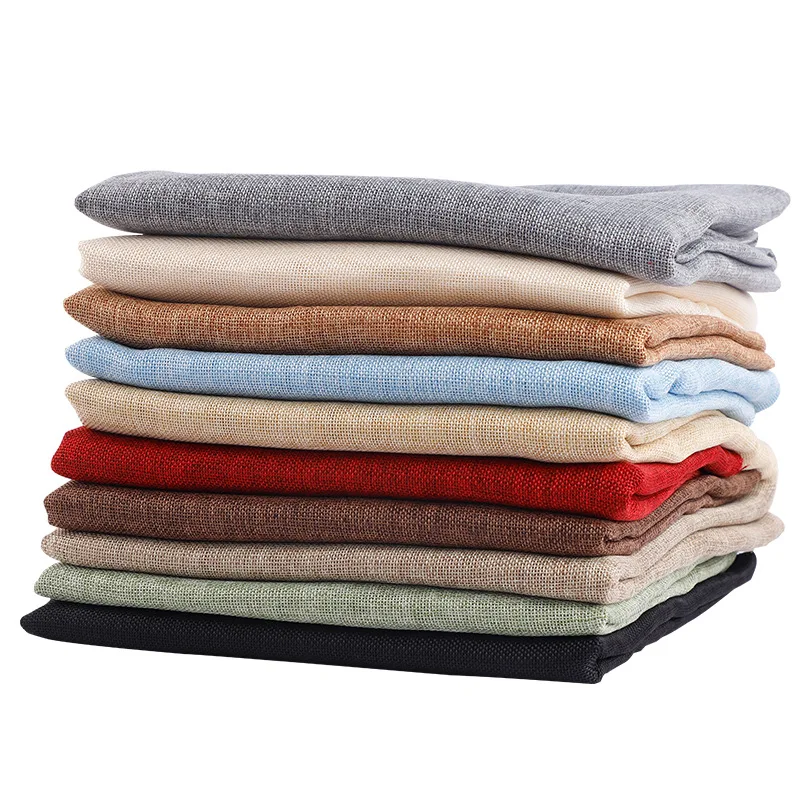 

2019 New linen Fabric by meter DIY uphostery Polyester linen fabric for Home textile sewing fabric