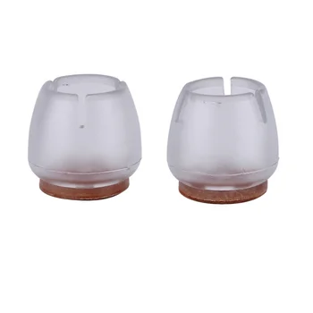 

16Pcs Round Silicone Anti-skid Table Chair Leg Mat Cushion Caps Furniture Feet Pads Wood Floor Protectors