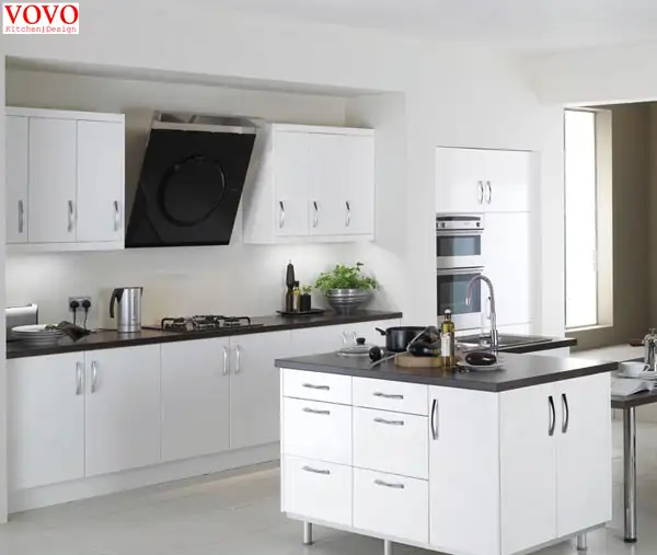 Pure White Melamine Kitchen Cabinet In Kitchen Cabinets From Home