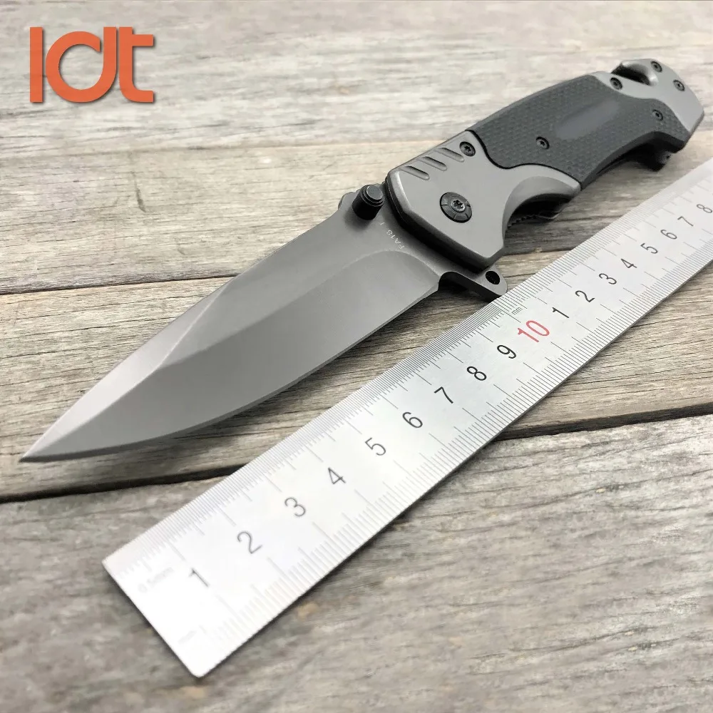 

LDT FA18 Folding Knife 7CR18MOV Blade G10 Steel Handle Tactical Pocket Camping Knives Survival Outdoor Hunting Knife EDC Tools