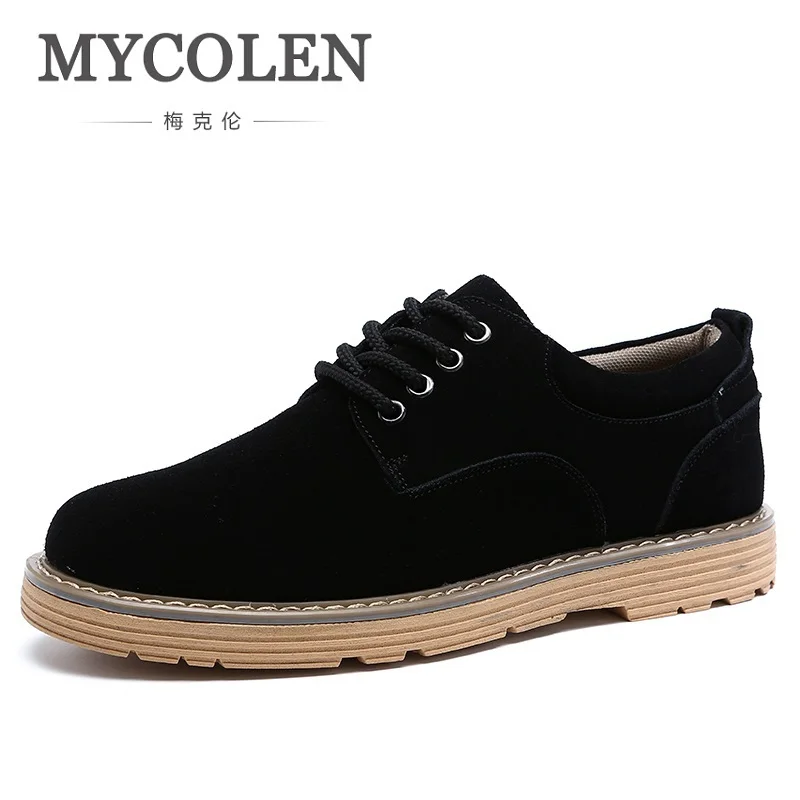 

MYCOLEN New Arrivals Breathable Lace-Up Casual Shoes British Style Men's Increasing Soles Hard-Wearing Male Shoes Sapatenis