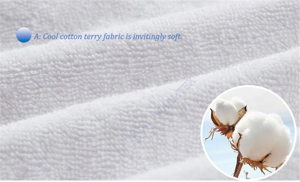 terry cloth mattress cover for king size bed