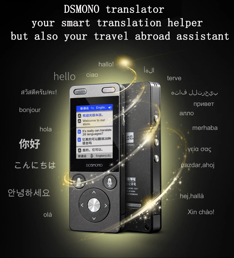 Автономный переводчик ручка сенсорный экран Поддержка 72 языков 1250 мАч Android 6,0 Глобальный помощник по путешествиям электронный словарик