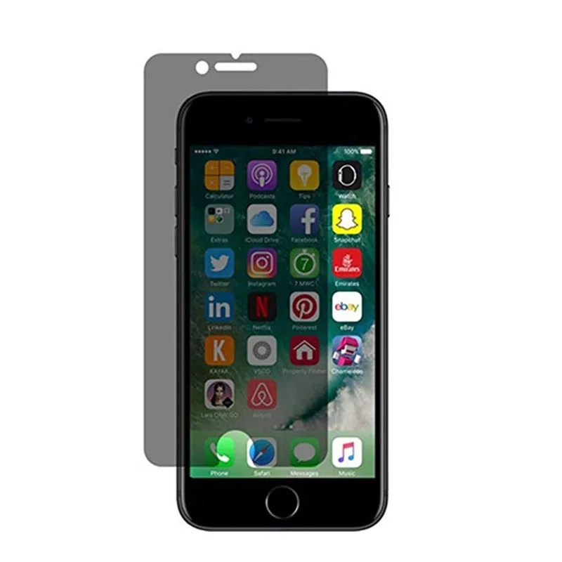 

Privacy Tempered Glass For iPhone X XS MAX XR Anti-fingerprint Screen Protection For iPhone 6 6s 7 8 plus Private Screen Protect