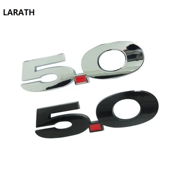 

LARATH 5.0 displacement Metal Car Sticker 3D stereo Metal Tailstock Mark Auto Logos for Ford Mondeo ford kuga ect