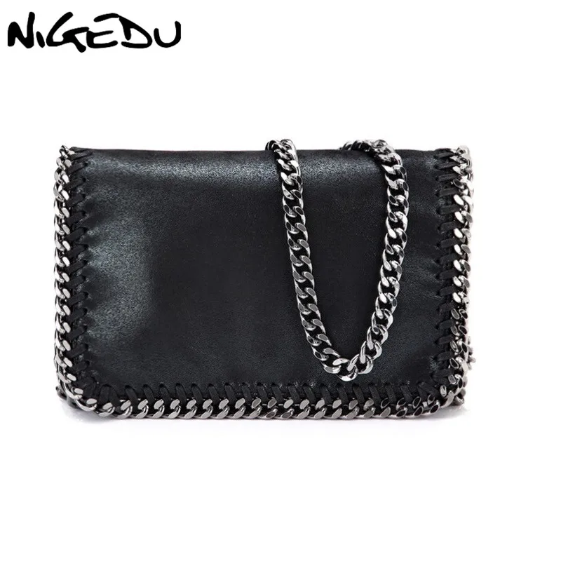 

NIGEDU Fashion Crossbody Bag For Women Handbags High Quality Brand Female Envelope Clutch Bag Chain Message Bags Black