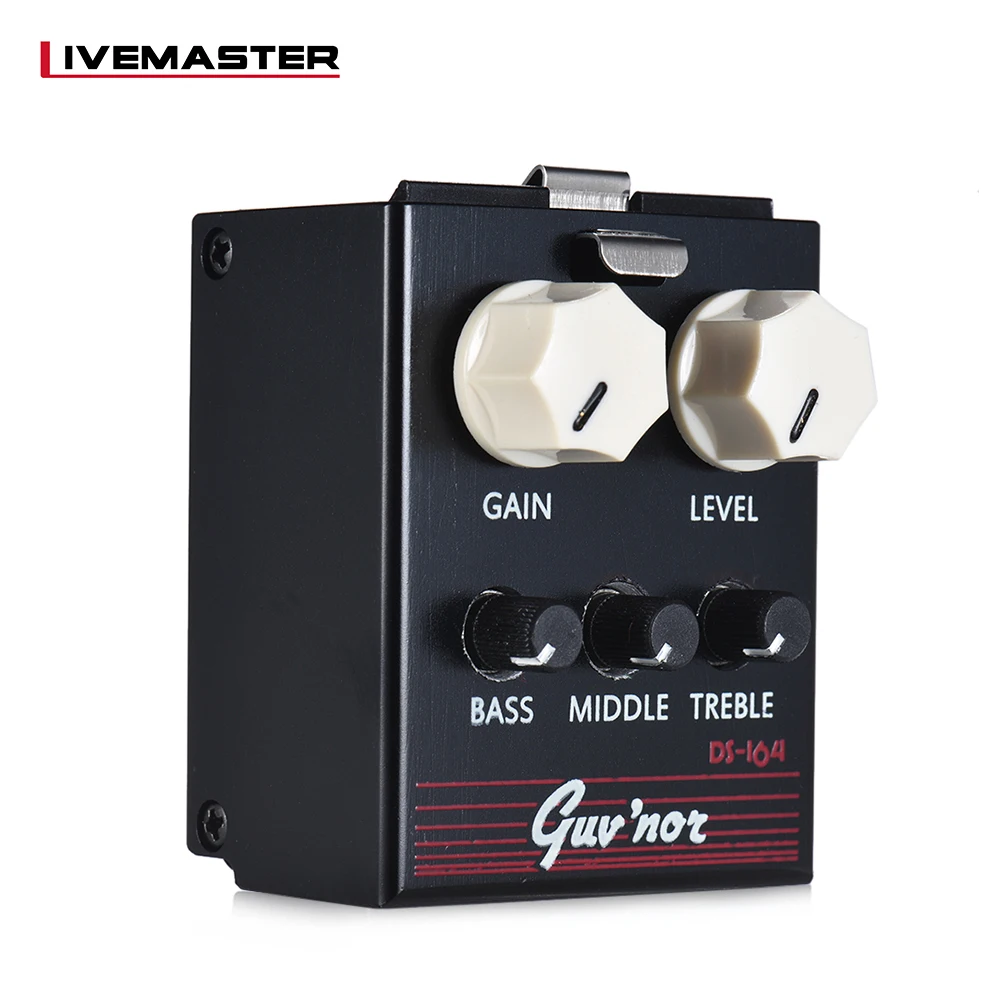 BIYANG серий LiveMaster гитарная педаль DS-164 искажения модуль Встроенный 3-полосный