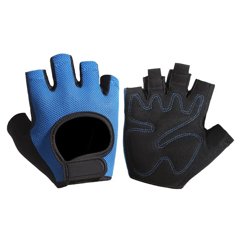 Feamle, дизайн, волшебный пояс, перчатки для гольфа, перчатки для велоспорта, спорта на открытом воздухе, дышащие, прочные, черные/синие/розовые - Цвет: Синий