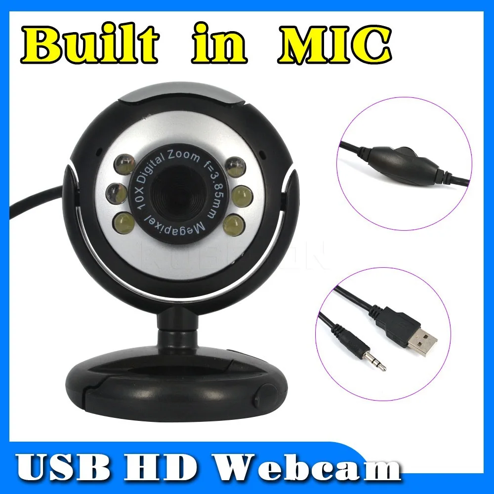 kebidumeiUSB 2.0 50.0M 6 LED PC Camera HD cam Camera  Cam with