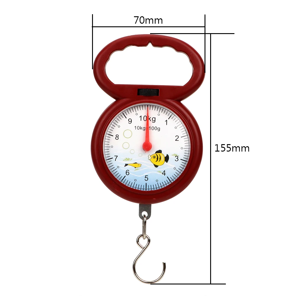 NICEYARD Portable Mini Pointer Hook Hanging Scales 10kg Weighing Scales for Fishing Pocket Luggage