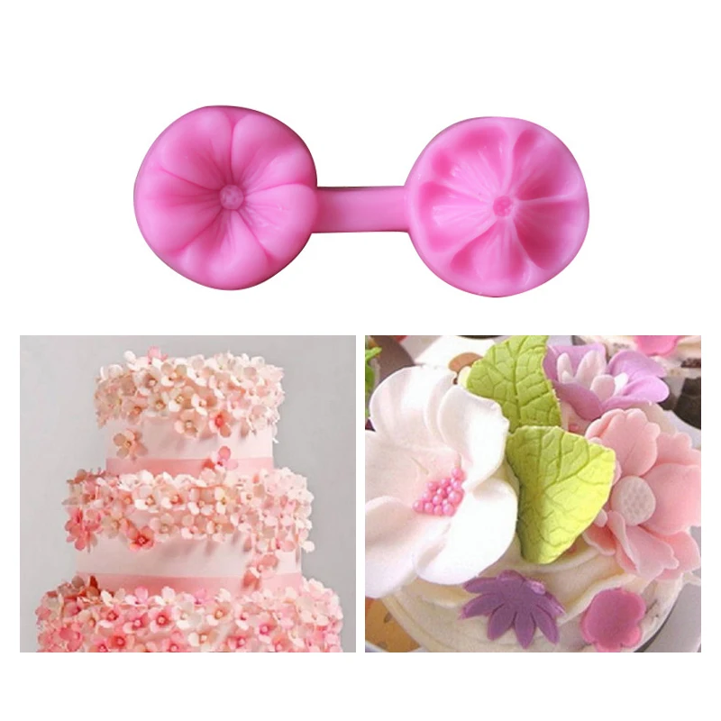 

Flower Silicone Fondant Molds 3D Cake Chocolate Mold Cake Decoration Tools Resistant Reusable Bakeware Kitchen Accessories Item