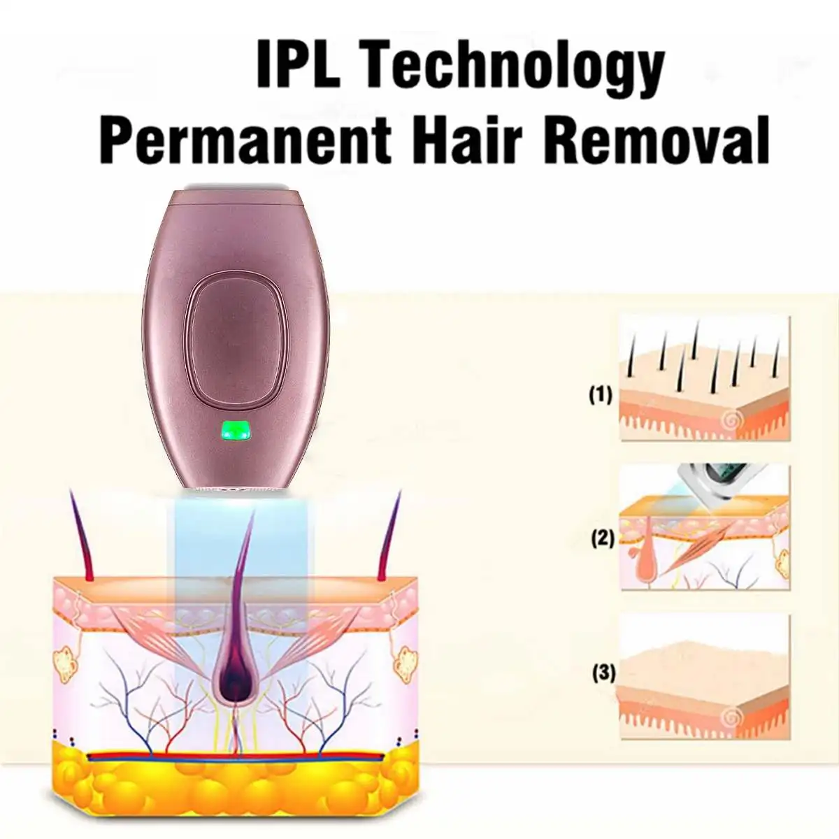 500000 импульсный IPL лазерный эпилятор, портативный эпилятор, аппарат для полного удаления волос на теле, безболезненный прибор для личной гигиены, Новинка