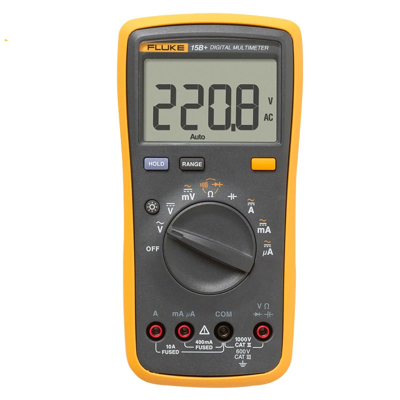 

FLUKE F15B+ 4000 Counts AC/DC Voltage,Current,Capacitance,Ohm Auto/Manual Range Digital multimeter meter