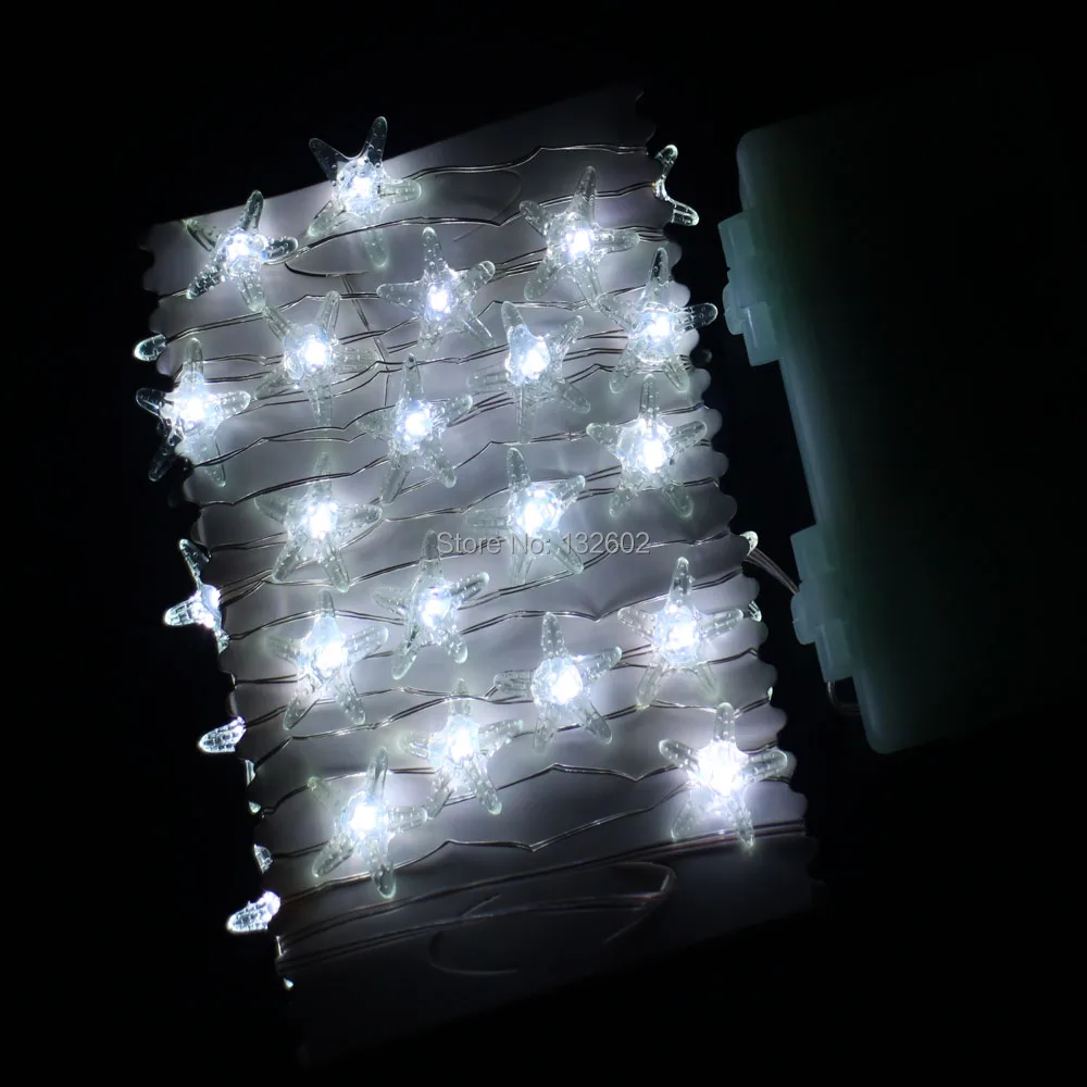 3 м 40 светодиодов Водонепроницаемый Батарея работает моделирования огни Медный провод Гирлянды светодиодные огни Рождество гирляндой с