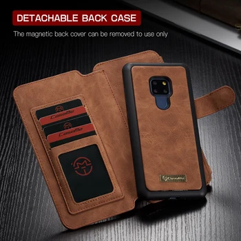 

For Huawei mate 20 Pro wallet case magnetic detachable 2 in 1 Card Purse For Huawei Mate20 P30 Pro Lite Case Wallet Leather case