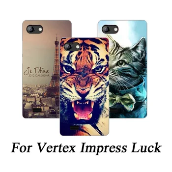 

Soft Tpu Phone Case For Vertex Impress Luck Cases Silicone Painted Wolf Rose Cat Fundas Sheer For vertex impress luck Back Cover