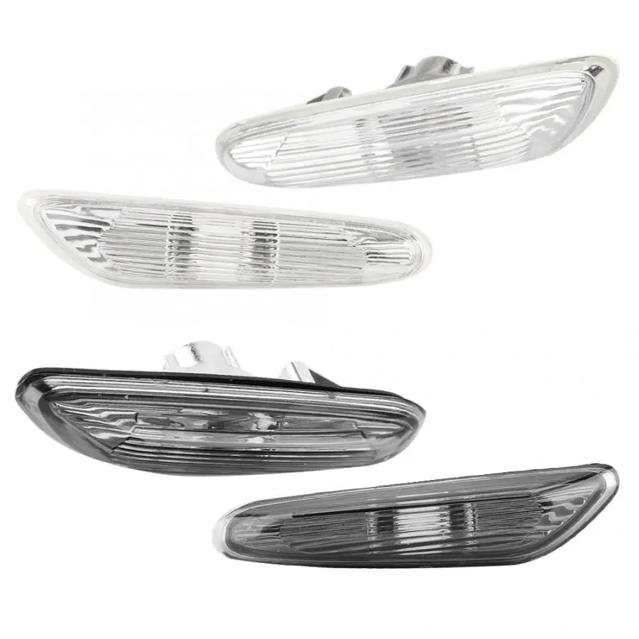 2 шт. боковой маркер поворотные сигнальные огни крышка без лампы для BMW E90 E91 E92 E93 3 серии 2006-2011 белый/серый автомобильные аксессуары
