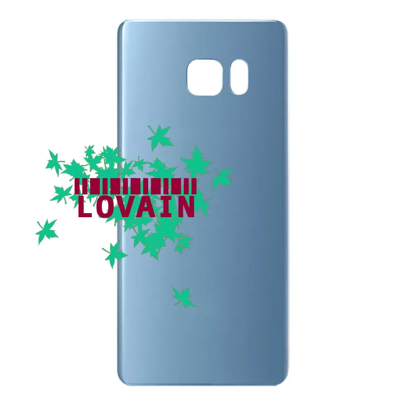 50 шт. DHL бесплатно(в клетку) для samsung Galaxy Note7 Note 7 N930 N930F задняя Батарея чехол Стекло Корпус+ клей+ IMEI принт