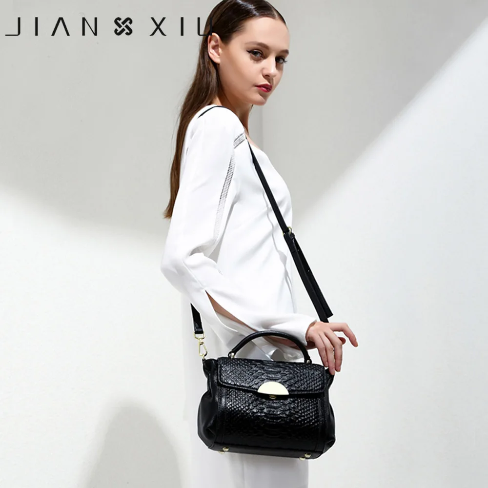 JIANXIU женские сумки из натуральной кожи известных брендов сумки-мессенджеры сумки через плечо сумки-тоут из крокодиловой кожи 2 цвета