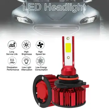 

2pcs Waterproof HB3 9005 H10 Q1 12000LM 6000K 120W COB LED Car Headlight Kit Hi or Lo Light Bulb