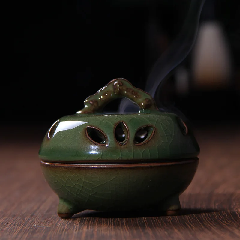 Incense Burner Cone Incense The Tire Iron Retro Cracking Bamboo Censer