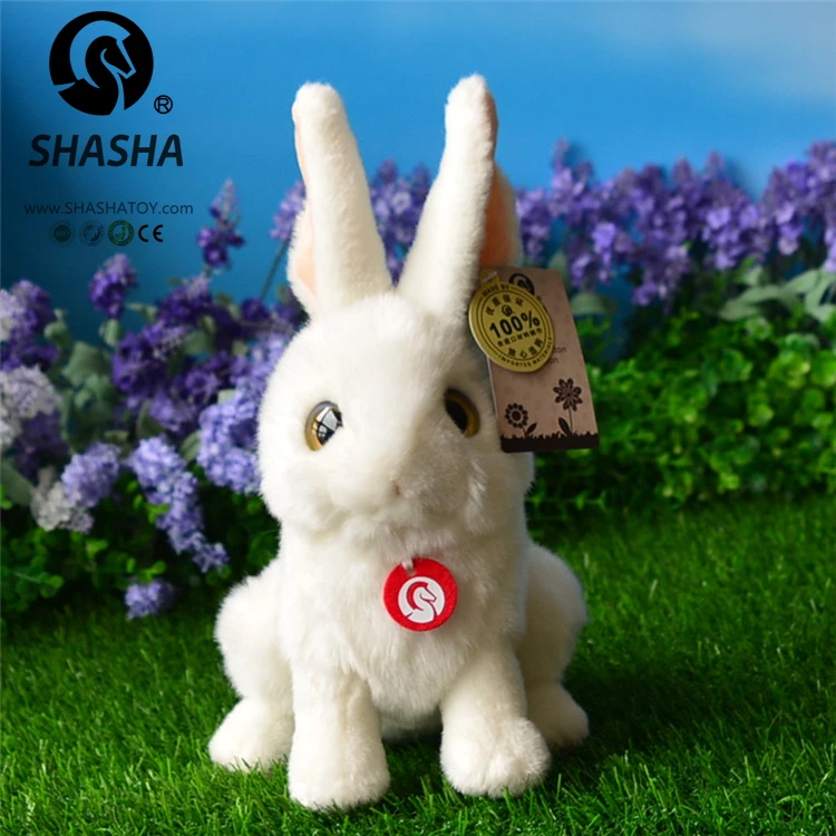 new small cute simulation rabbit toy  sitting white rabbit doll about 25cm