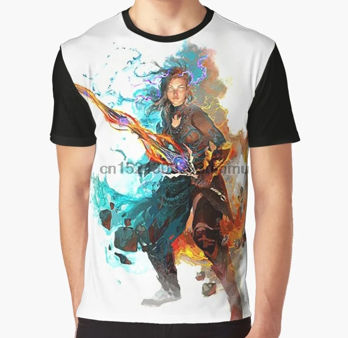 

All Over Print Women T Shirt Men Funny tshirt Guild Wars 2 - Weaver Graphic Women T-Shirt