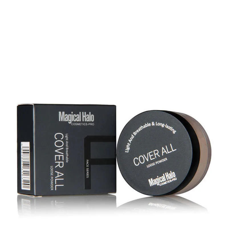 

Professional long-lasting loose powder waterproof matte makeup powder with puff concealer light banana powder mineral makeup