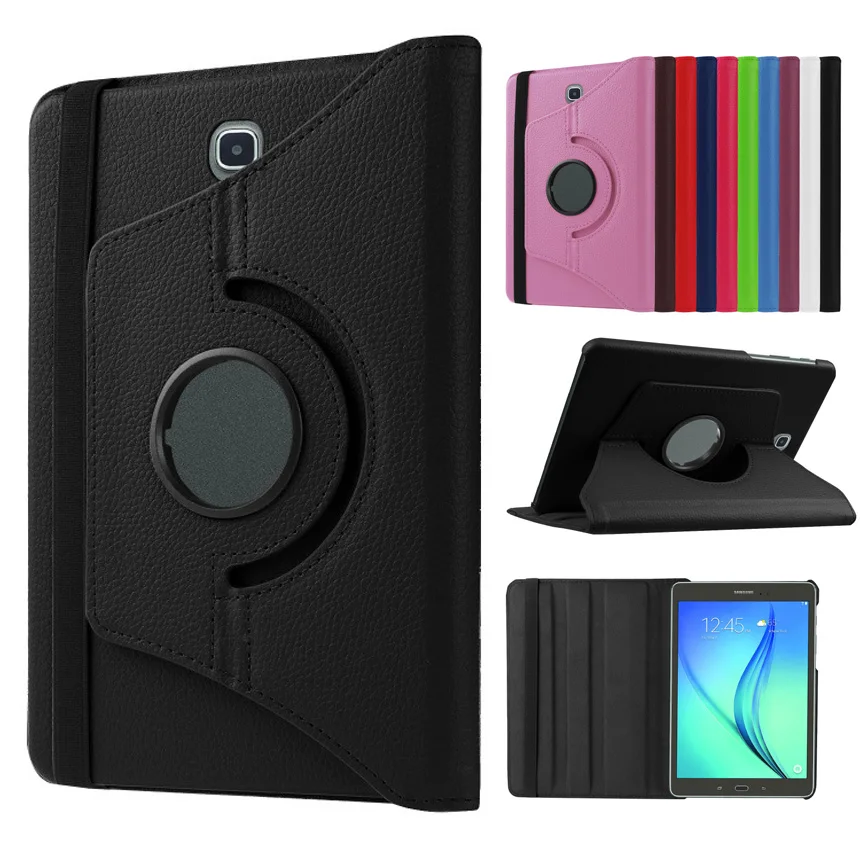 New Coque for Samsung Galaxy Tab S3 9.7 SM-T820 T825 Case 360 Rotation Smart Stand PU Case for Samsung T820 T825 9.7'' 360 Case (1)